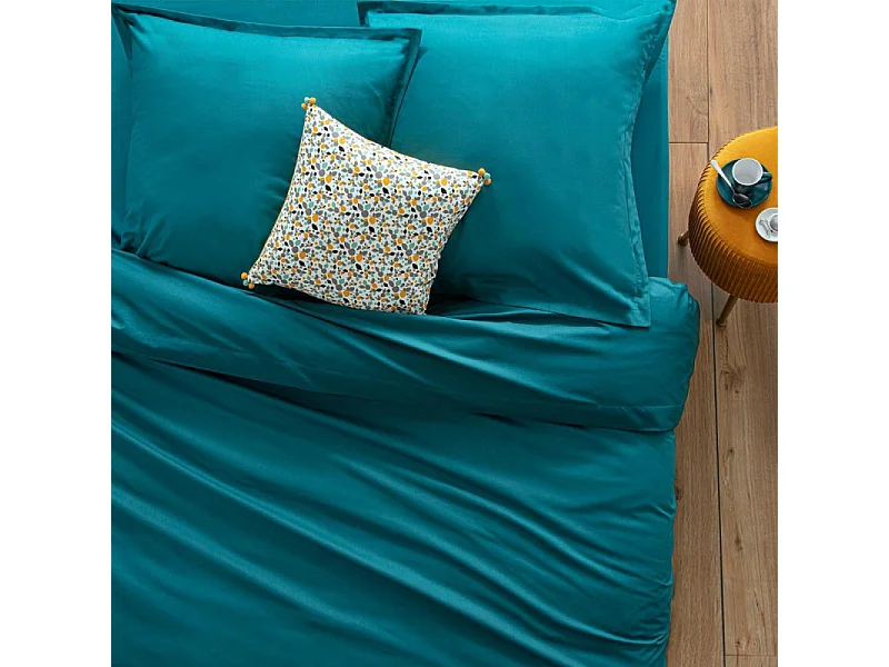 Drap housse 2 Personnes en Coton Canard 140 x 190 cm