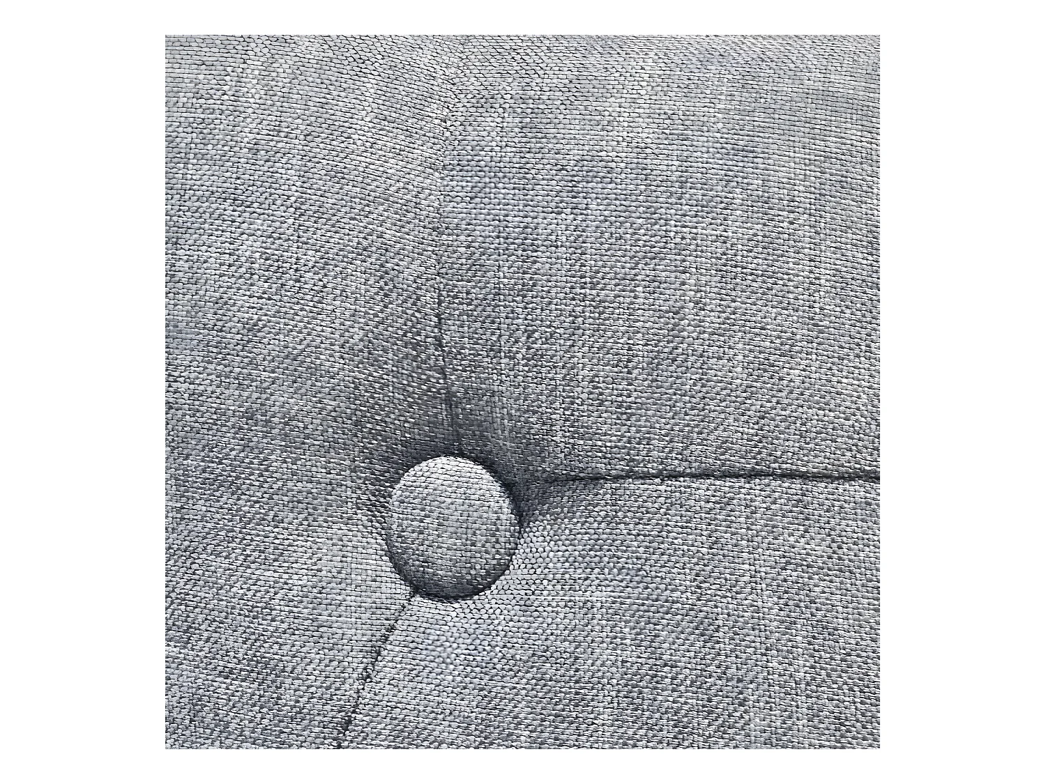 Lot de 6 chaises de salle à manger cuisine style moderne dossier capitonné tissu gris CDS022506