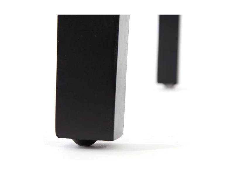 Lot de 2 chaises de salle à manger en tissu gris foncé pieds foncés CDS04463