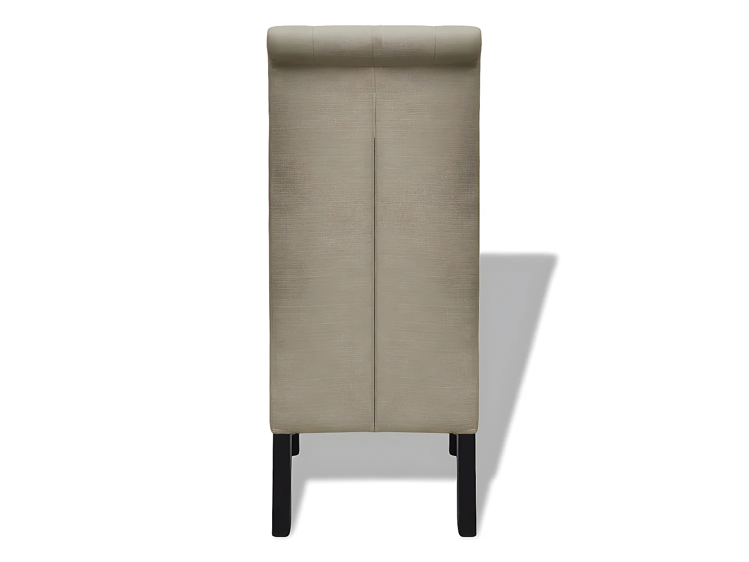 Lot de 4 chaises de salle à manger cuisine design classique tissu beige CDS021223