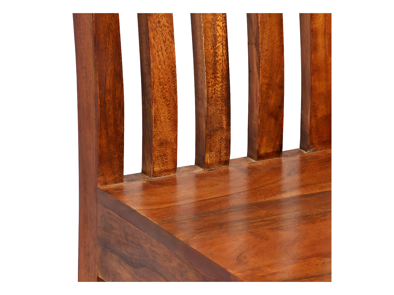 Lot de 2 chaises de salle à manger cuisine bois massif avec finition Sesham CDS020116