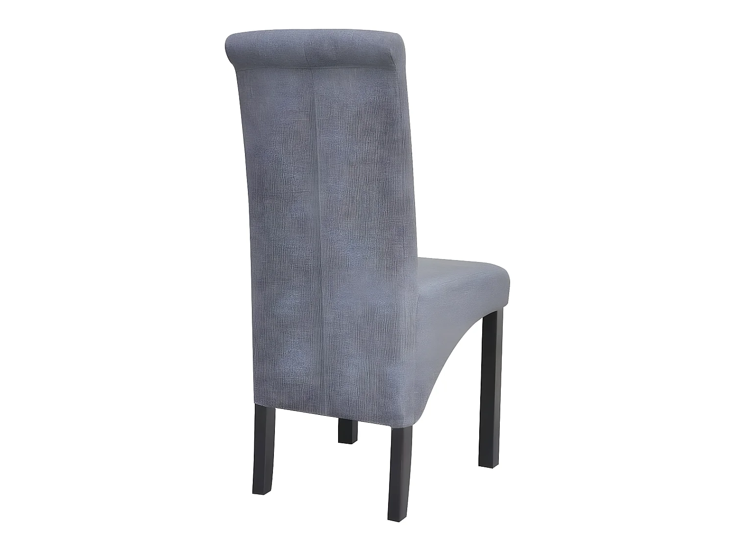 Lot de 6 chaises de salle à manger cuisine design classique tissu gris clair CDS022417