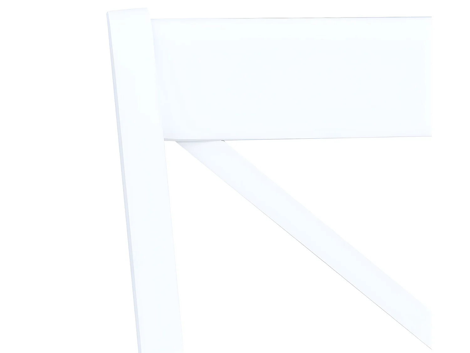 Lot de 6 chaises de salle à manger cuisine design classique blanc bois d'hévéa massif CDS022151