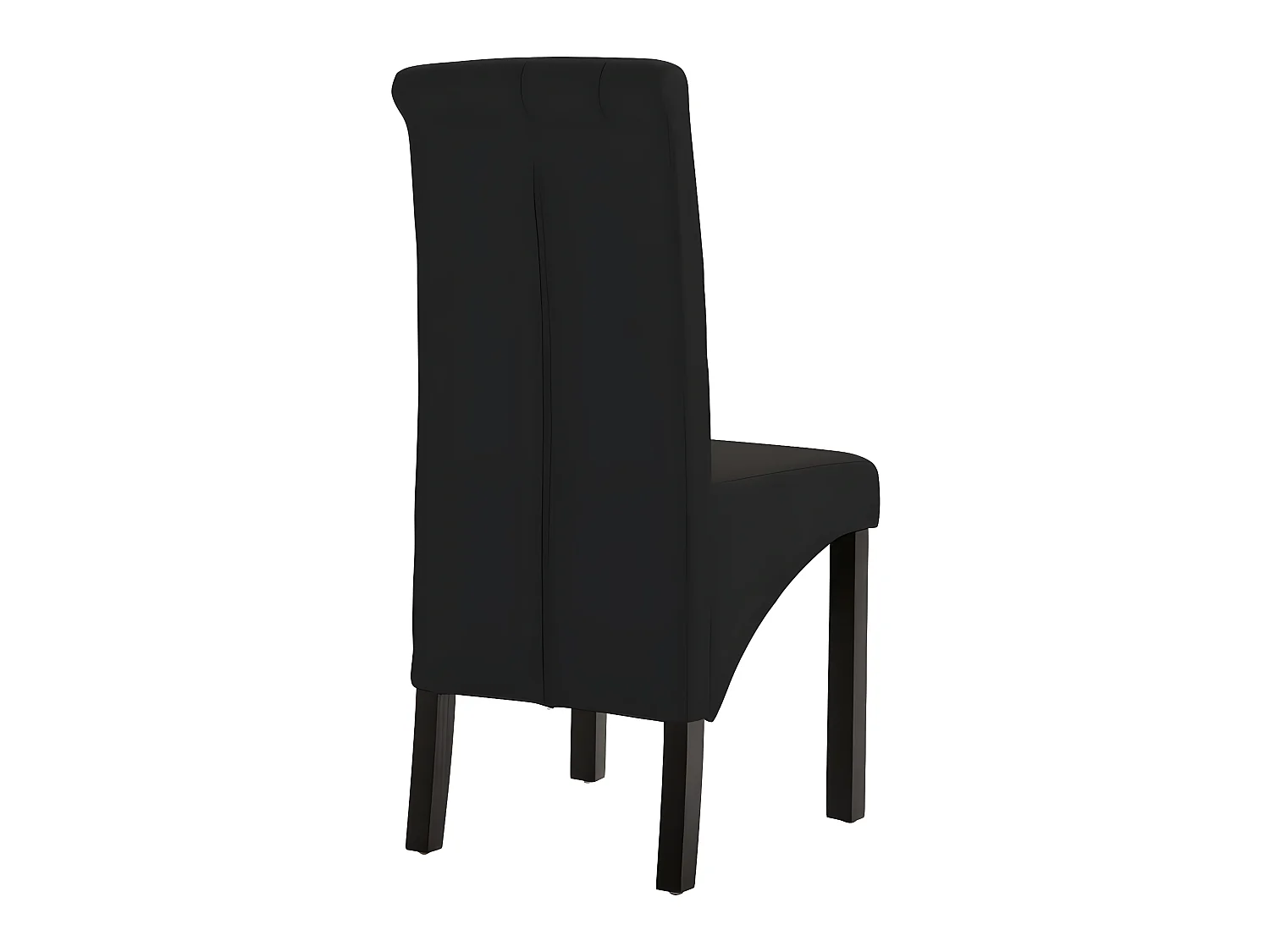 Lot de 6 chaises de salle à manger cuisine design classique tissu noir CDS022712