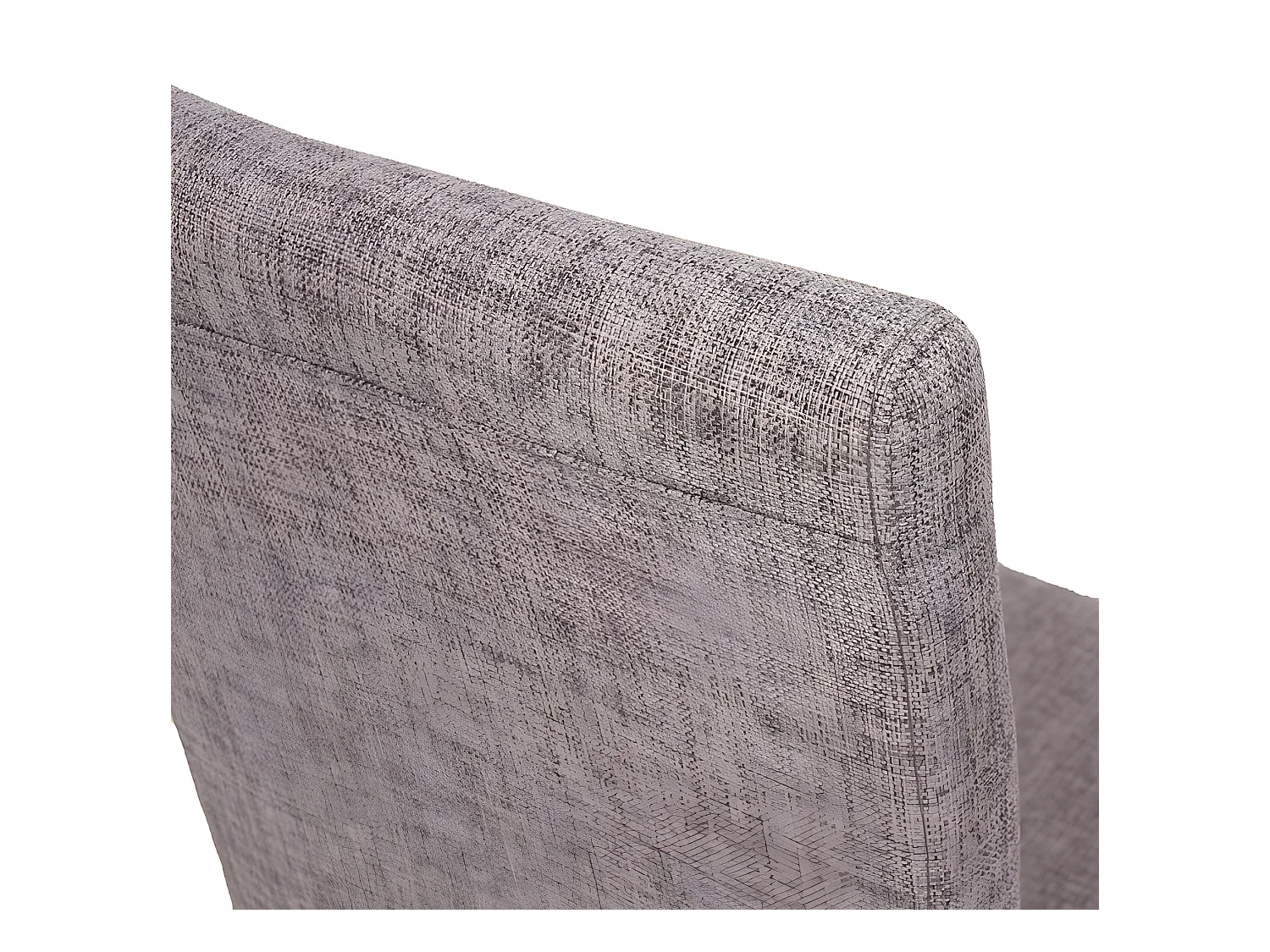 Lot de 4 chaises de salle à manger en tissu gris pieds clairs CDS04118