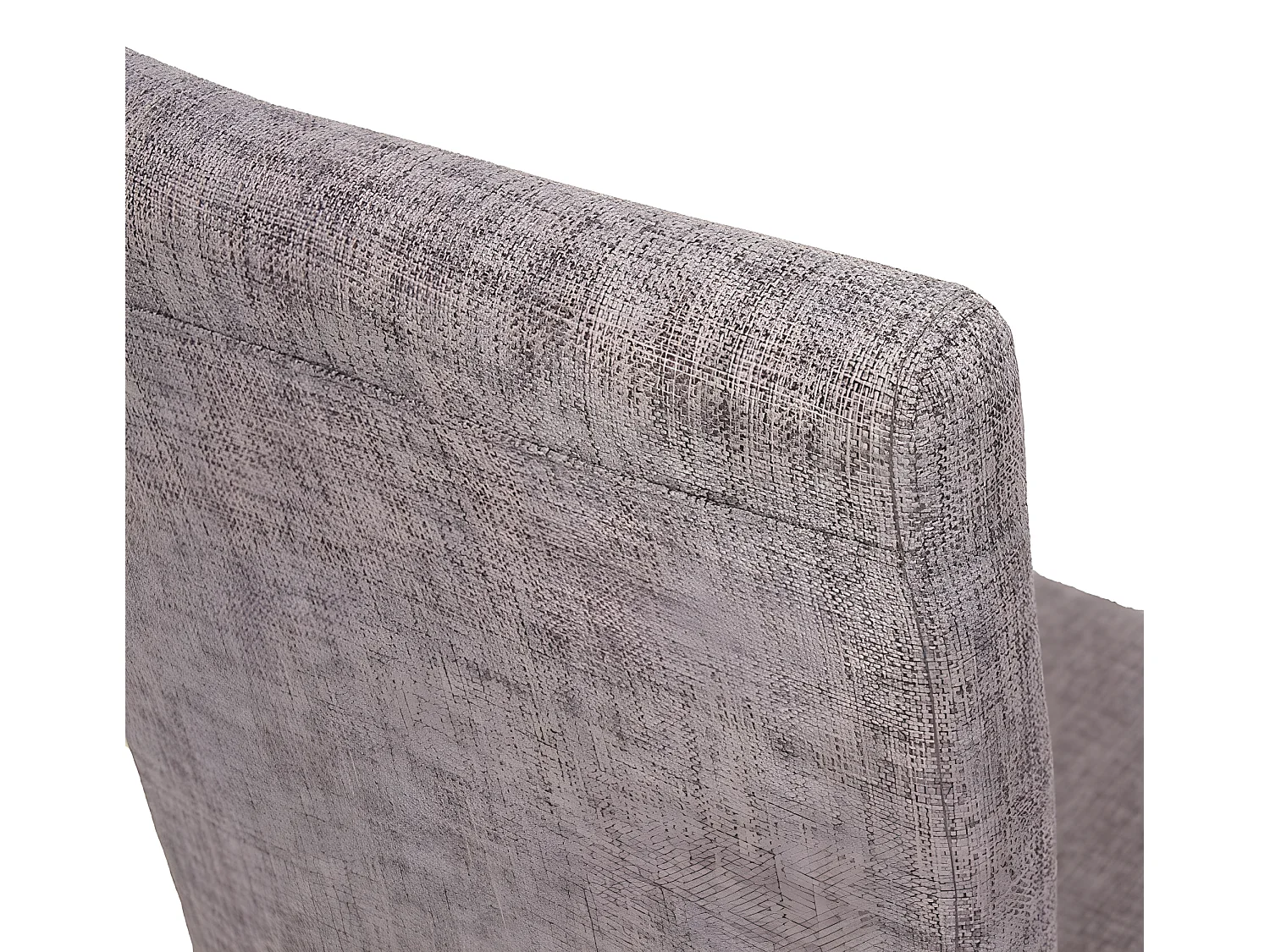 Lot de 4 chaises de salle à manger en tissu gris pieds clairs CDS04118