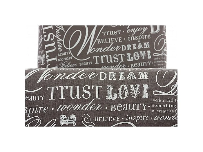 Lot de 6 chaises de salle à manger en tissu imprimé gris pieds foncés CDS04220