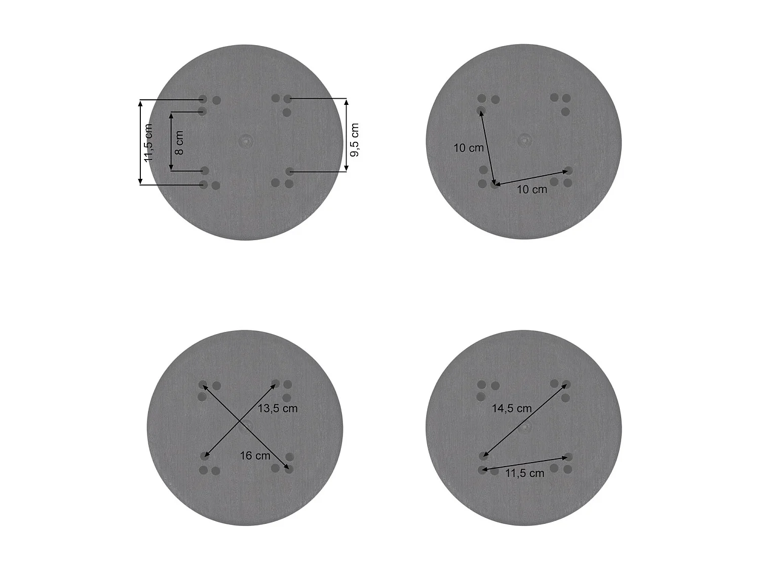 Pied support de parasols 48.5 x 48.5 x 19 cm 04_0004920