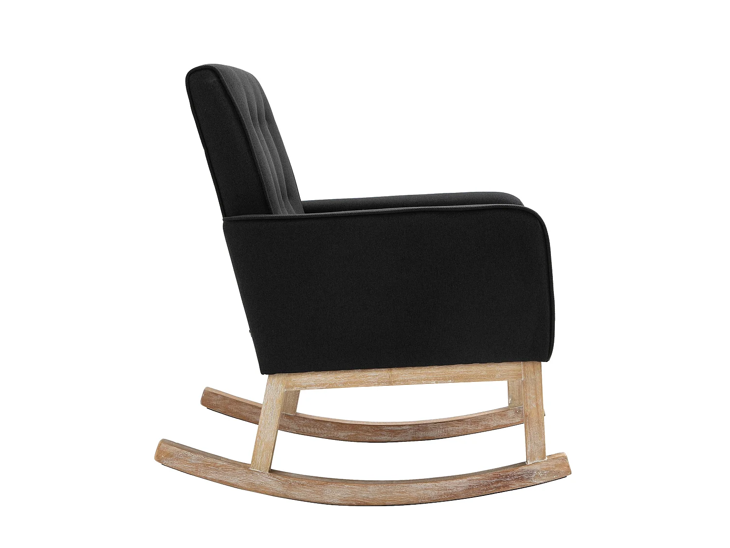 Fauteuil à bascule rocking bois marron 63 x 77 x 90 cm FAL101541