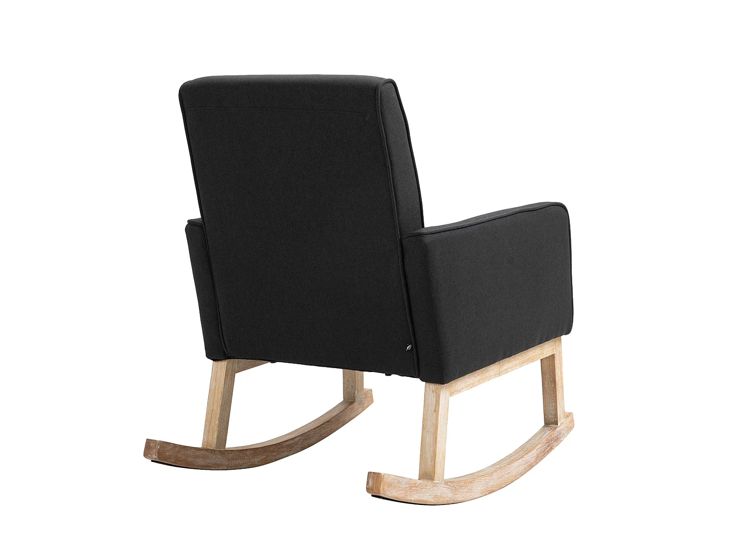 Fauteuil à bascule rocking bois marron 63 x 77 x 90 cm FAL101541