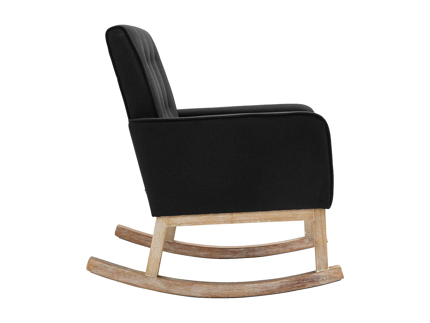 Fauteuil à bascule rocking bois marron 63 x 77 x 90 cm FAL101541