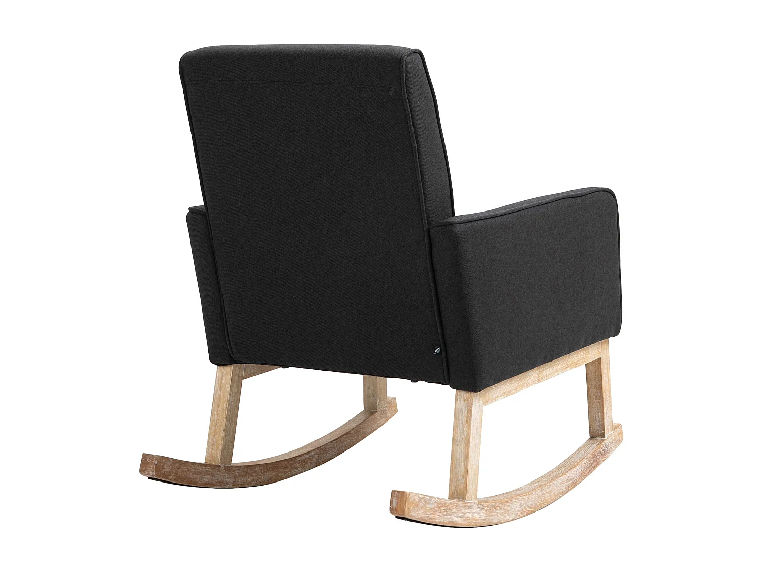 Fauteuil à bascule rocking bois marron 63 x 77 x 90 cm FAL101541