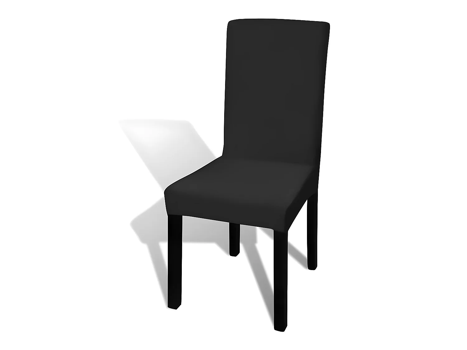 Housse de chaise droite noire 37 x 45 x 46 cm DEC022368