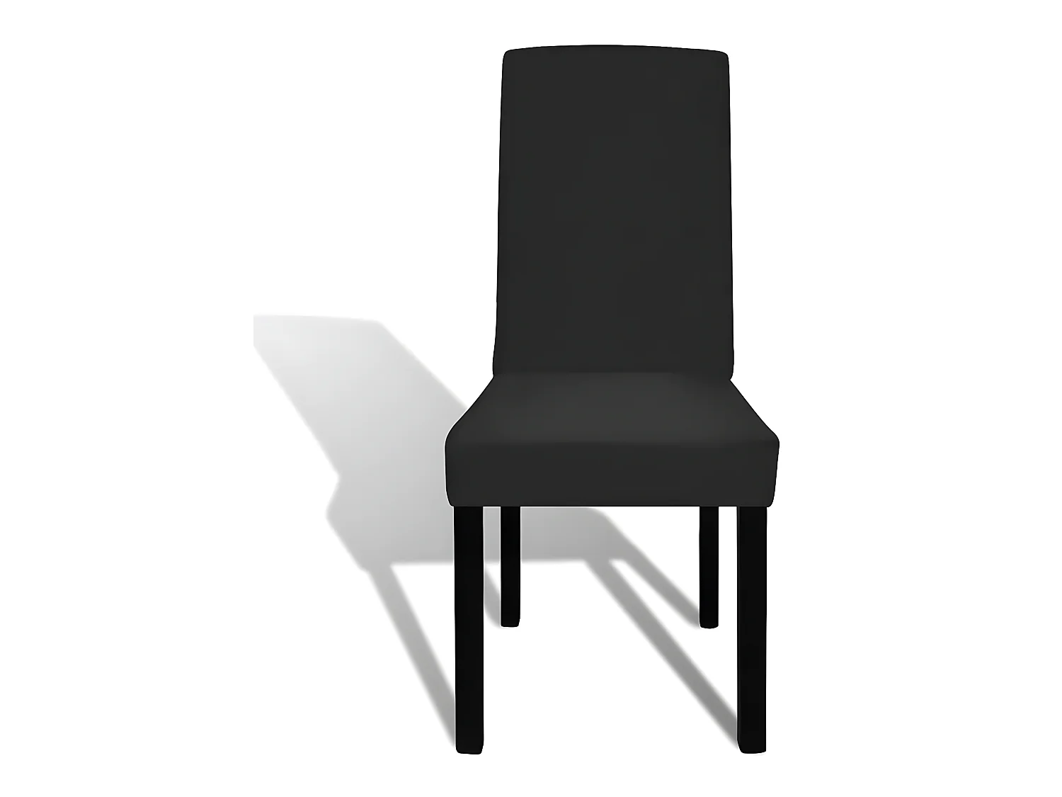 Housse de chaise droite noire 37 x 45 x 46 cm DEC022368