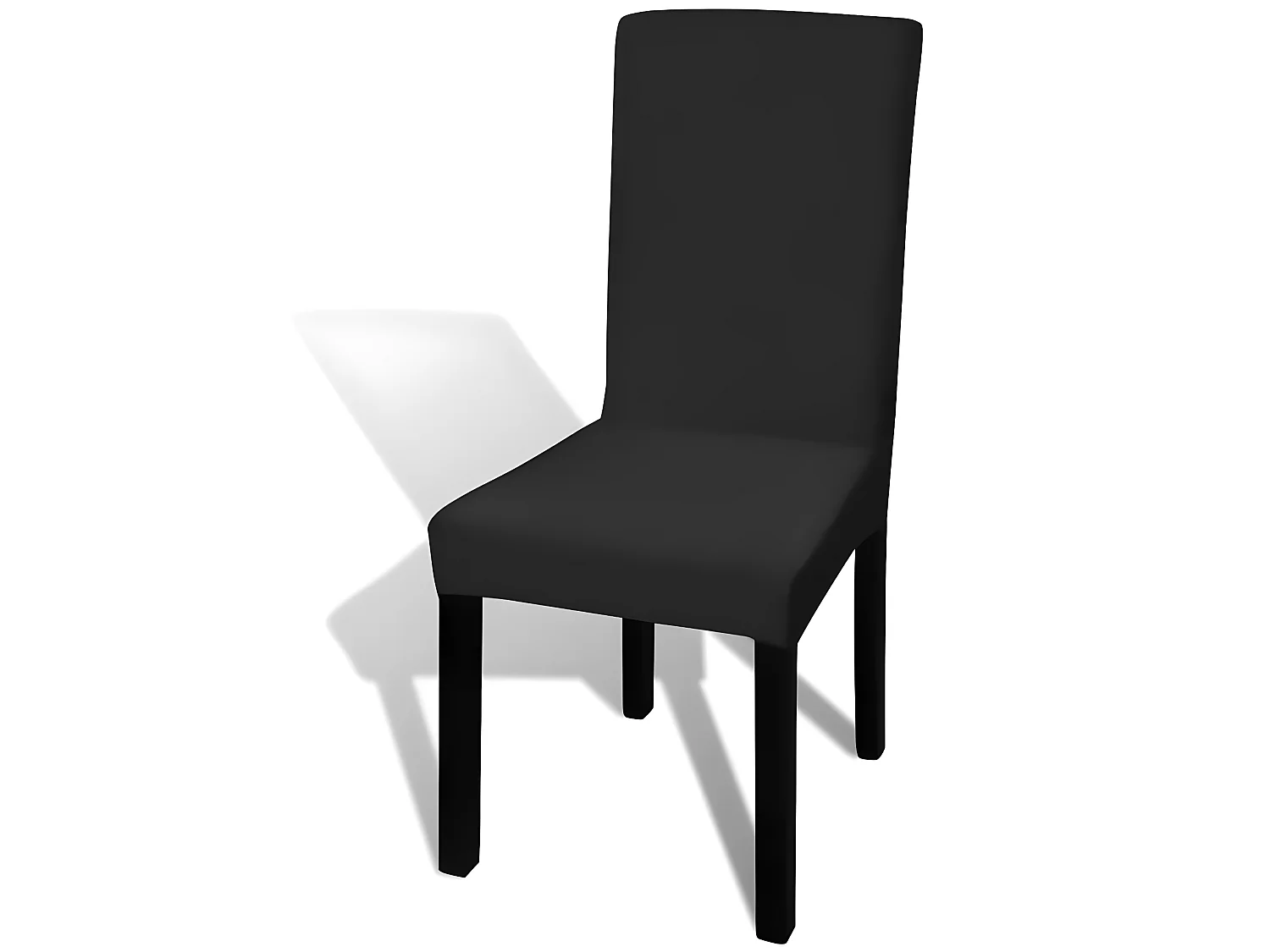 Housse de chaise droite noire 37 x 45 x 46 cm DEC022368