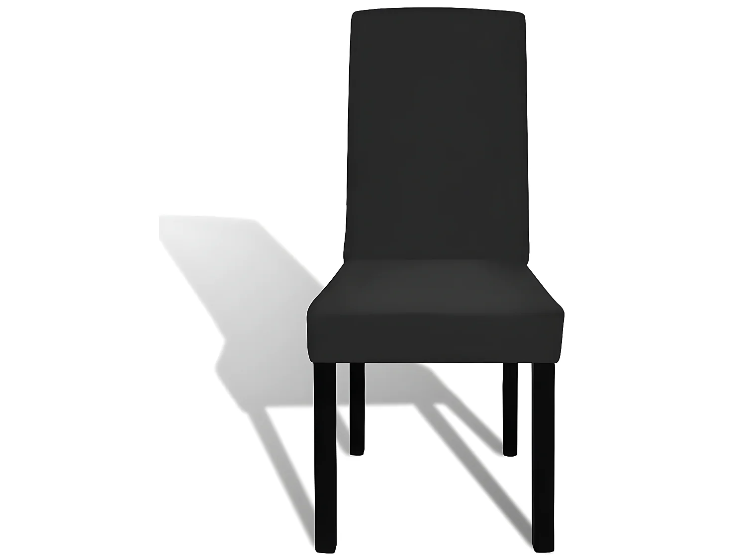 Housse de chaise droite noire 37 x 45 x 46 cm DEC022368