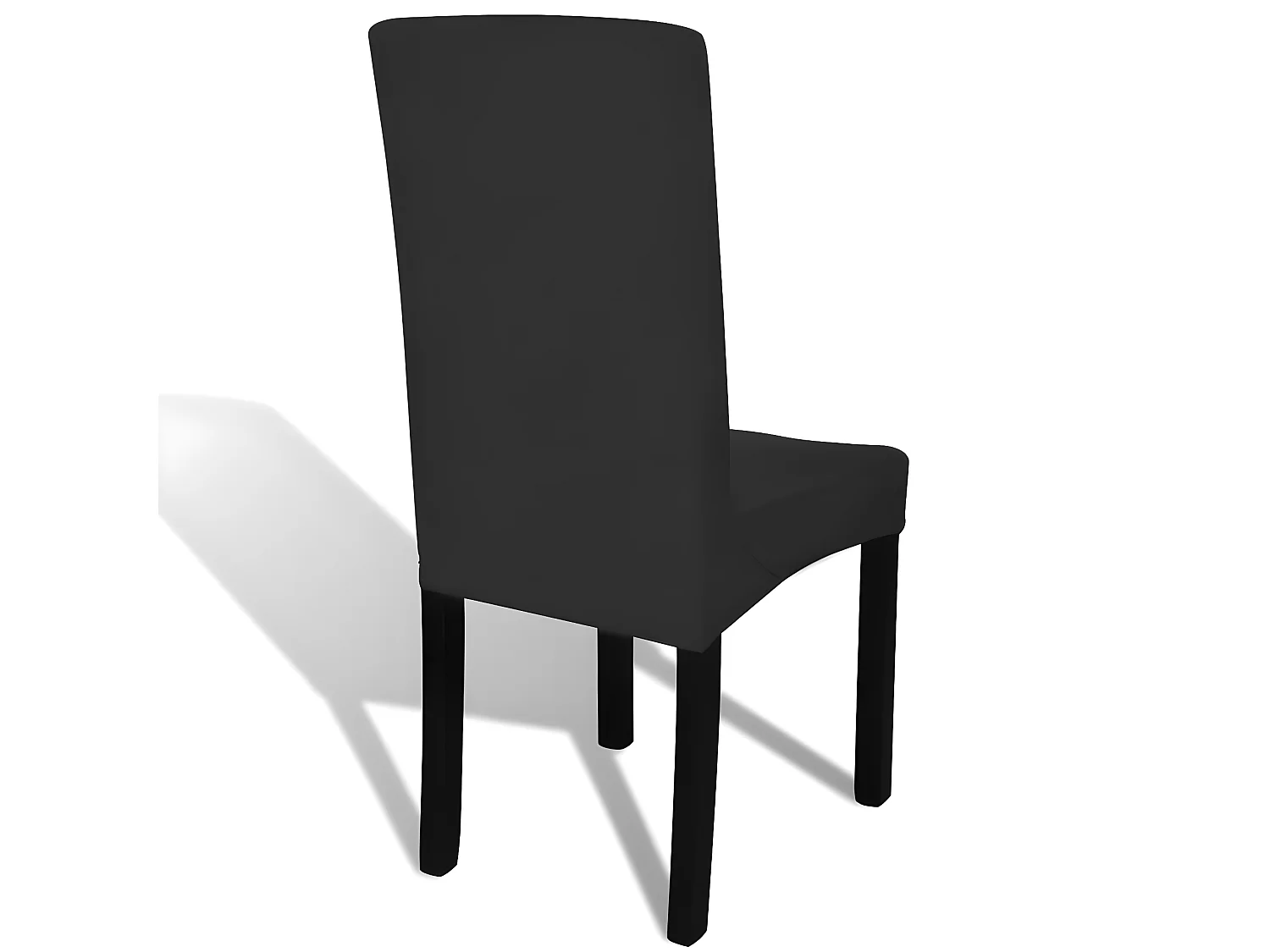 Housse de chaise droite noire 37 x 45 x 46 cm DEC022368