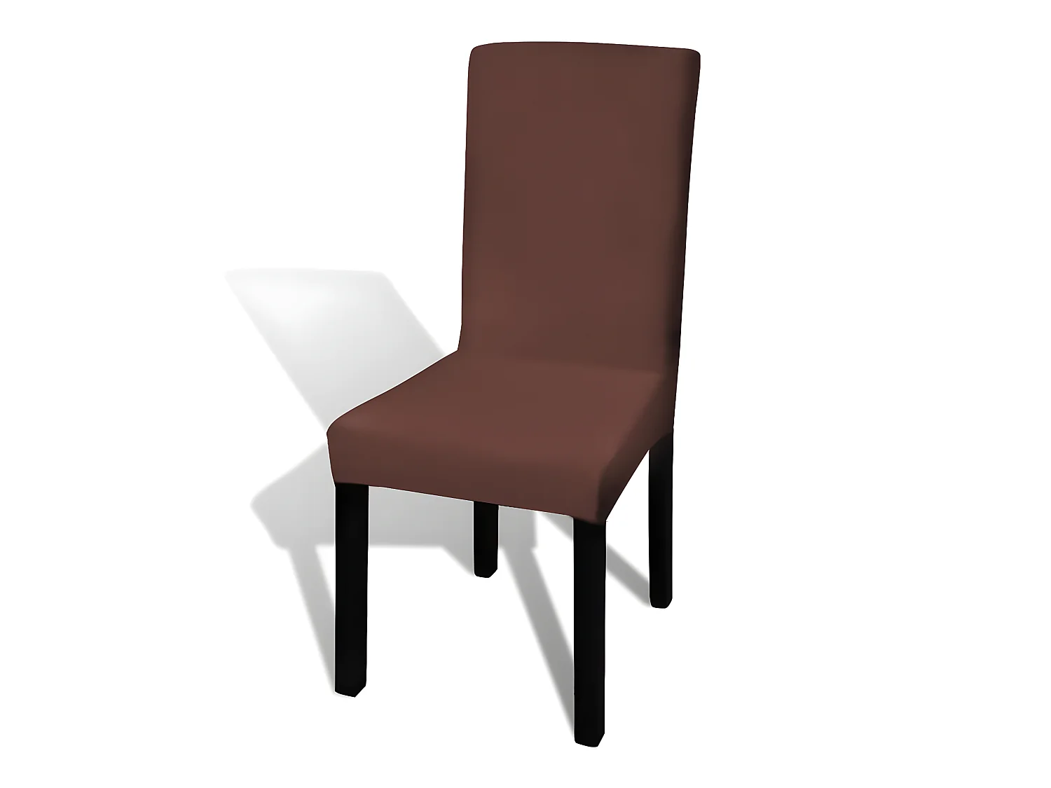 Housse de chaise droite marron 38 x 45 x 46 cm DEC022375