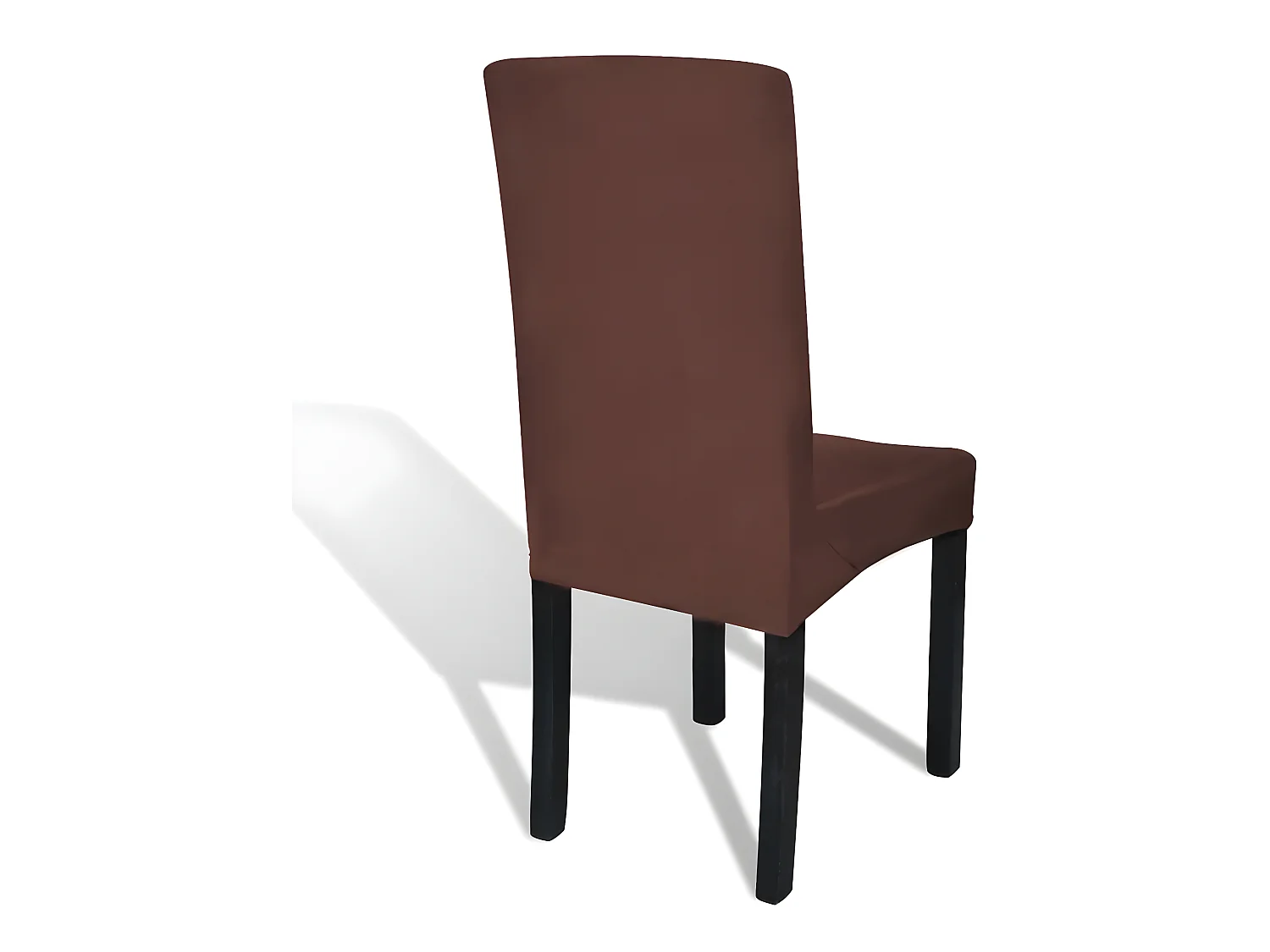 Housse de chaise droite marron 38 x 45 x 46 cm DEC022375