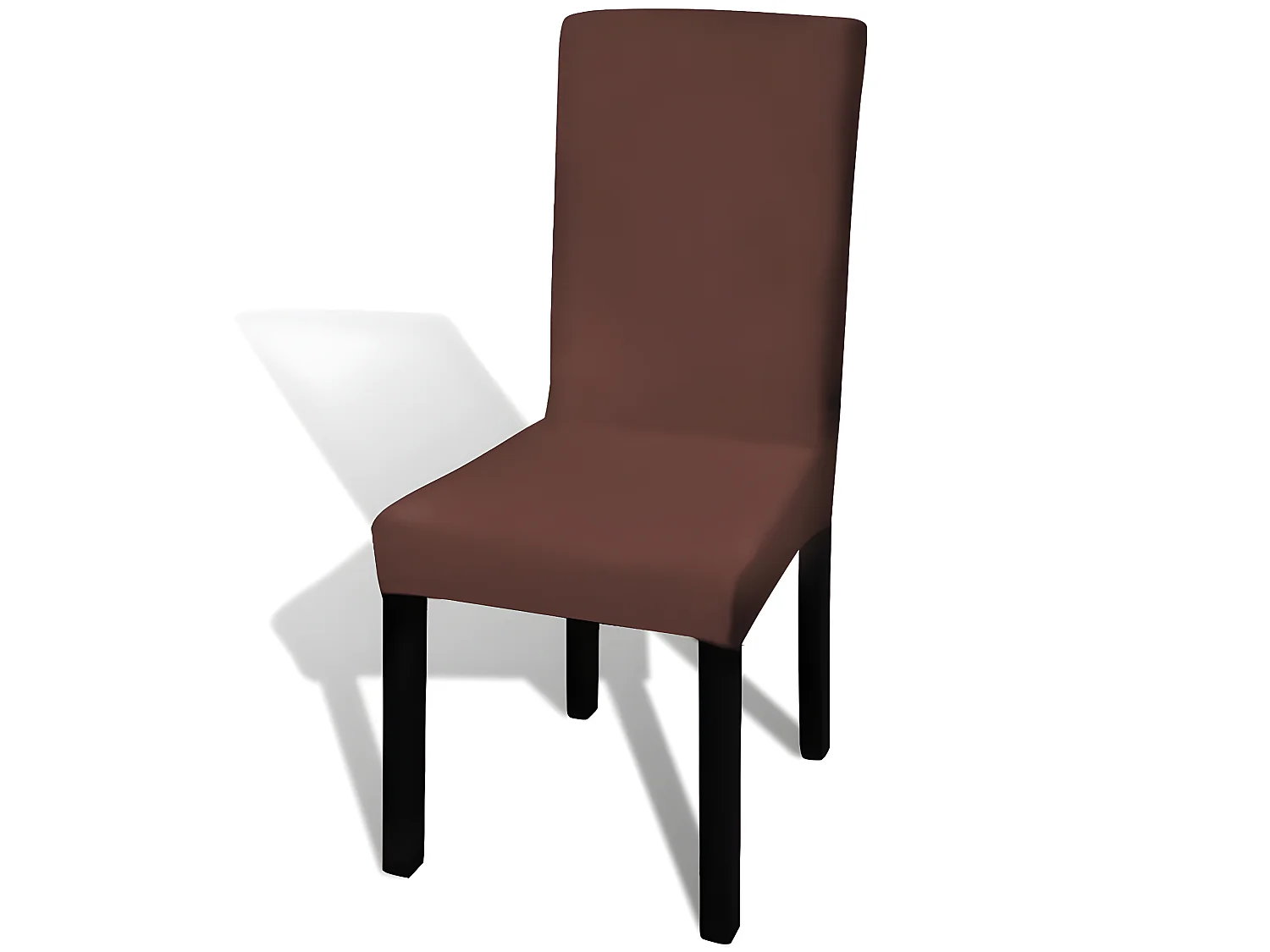 Housse de chaise droite marron 38 x 45 x 46 cm DEC022375