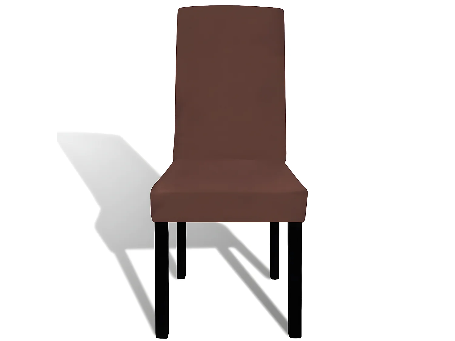 Housse de chaise droite marron 38 x 45 x 46 cm DEC022375