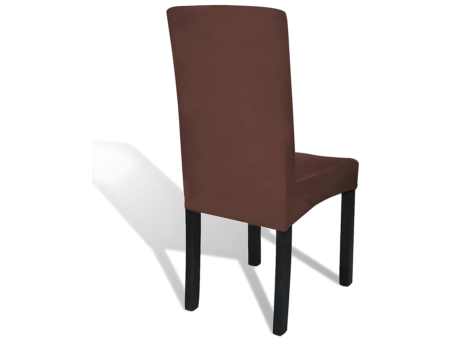 Housse de chaise droite marron 38 x 45 x 46 cm DEC022375