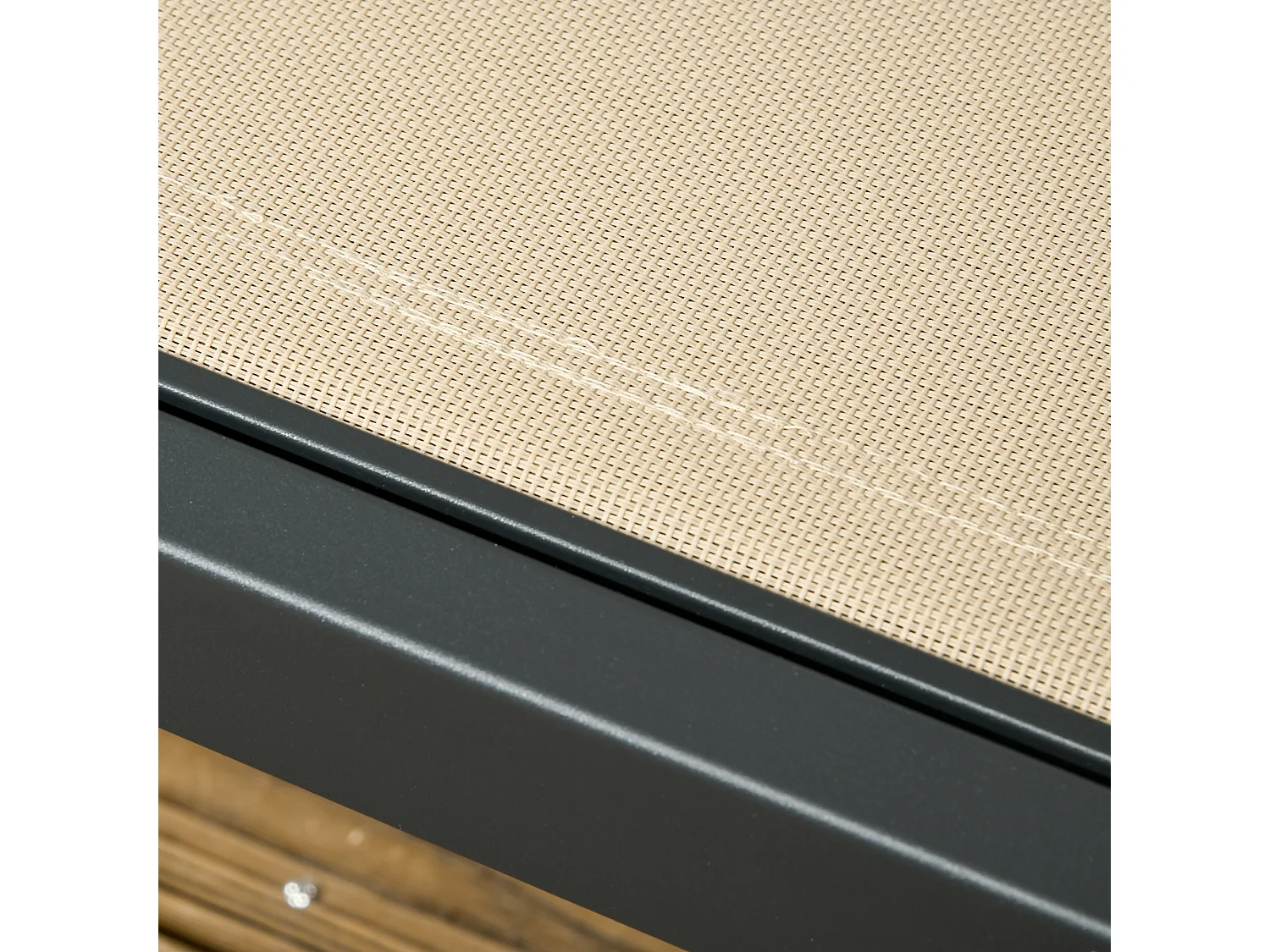 Bain de soleil transat inclinable 5 positions - tétière, 2 roulettes - alu. textilène kaki