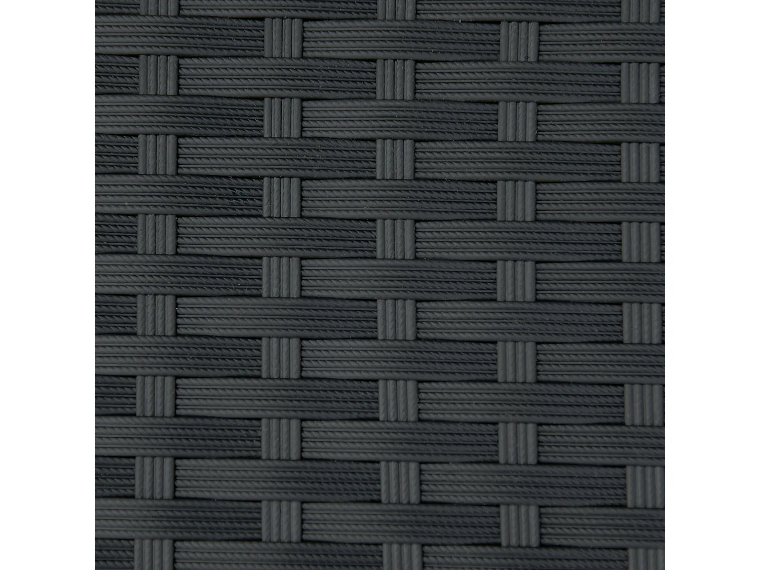 Banc de jardin 2 places style cosy chic résine tressée 4 fils imitation rotin noir