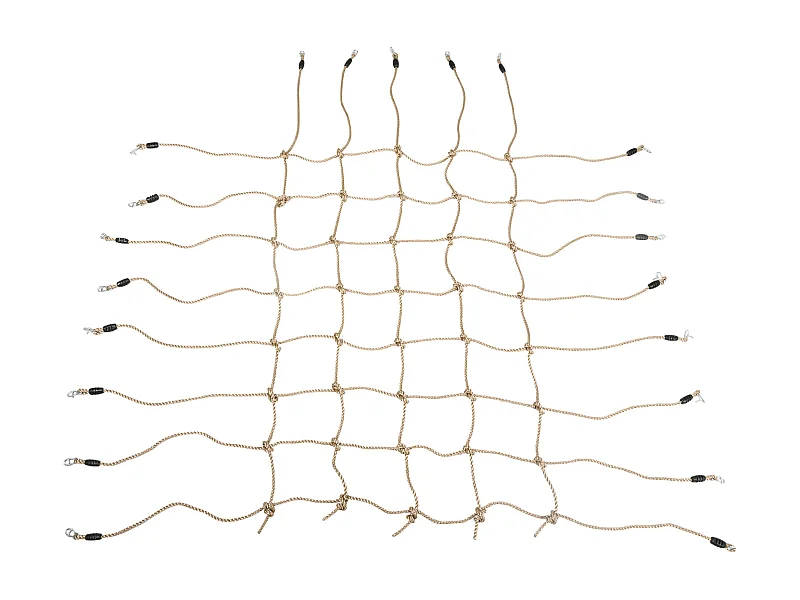 Filet d'escalade enfant PE filet à grimper 3-6 ans 1,5L x 2H m crochets acier galvanisé