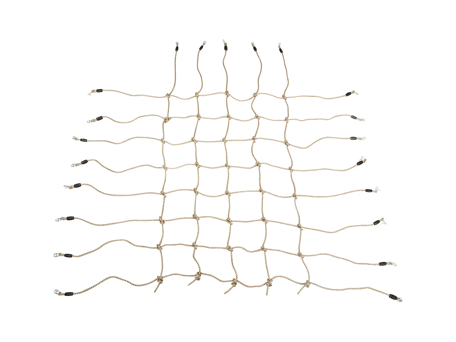 Filet d'escalade enfant PE filet à grimper 3-6 ans 1,5L x 2H m crochets acier galvanisé