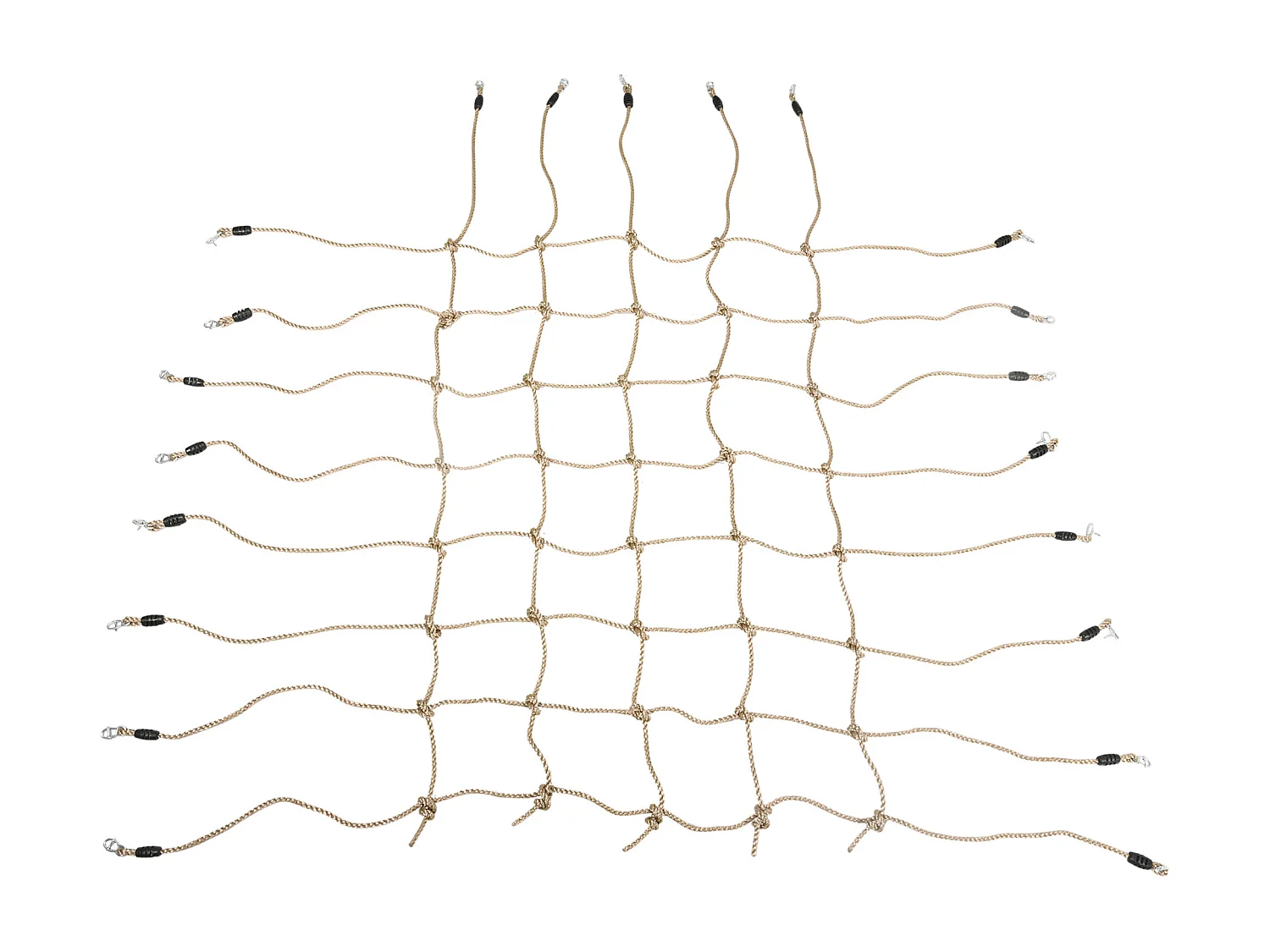 Filet d'escalade enfant PE filet à grimper 3-6 ans 1,5L x 2H m crochets acier galvanisé