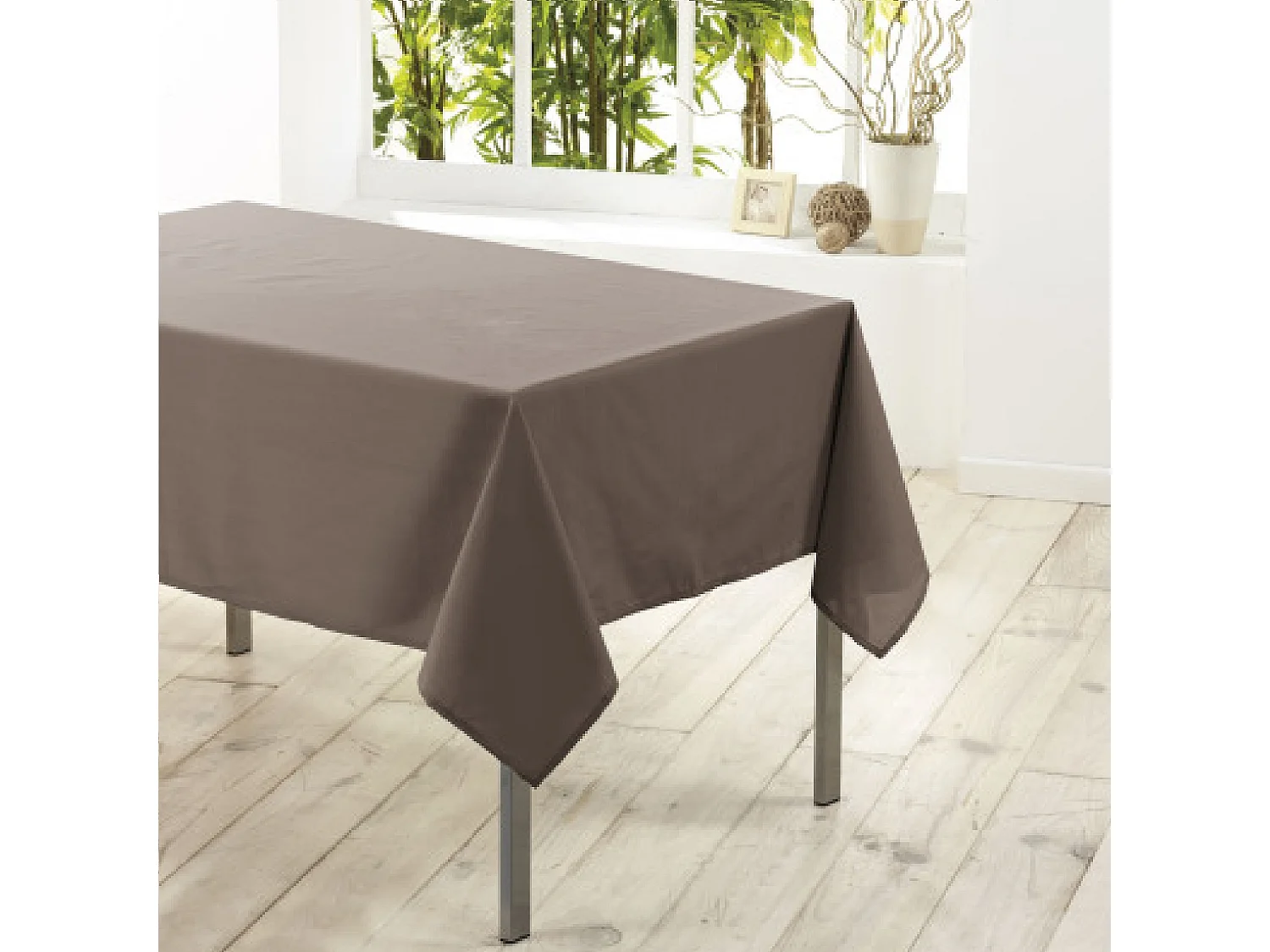 Nappe Antitache "Essentiel" 140x200cm Taupe