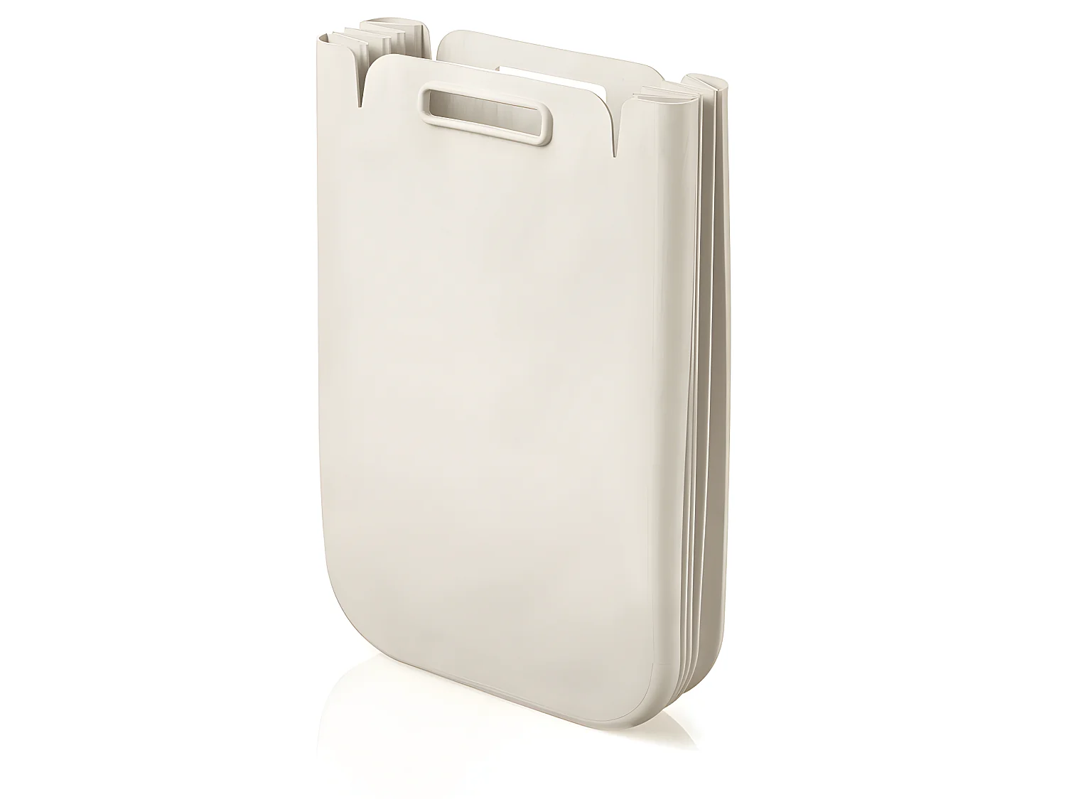 Poubelles pour le tri des déchets blanc lait