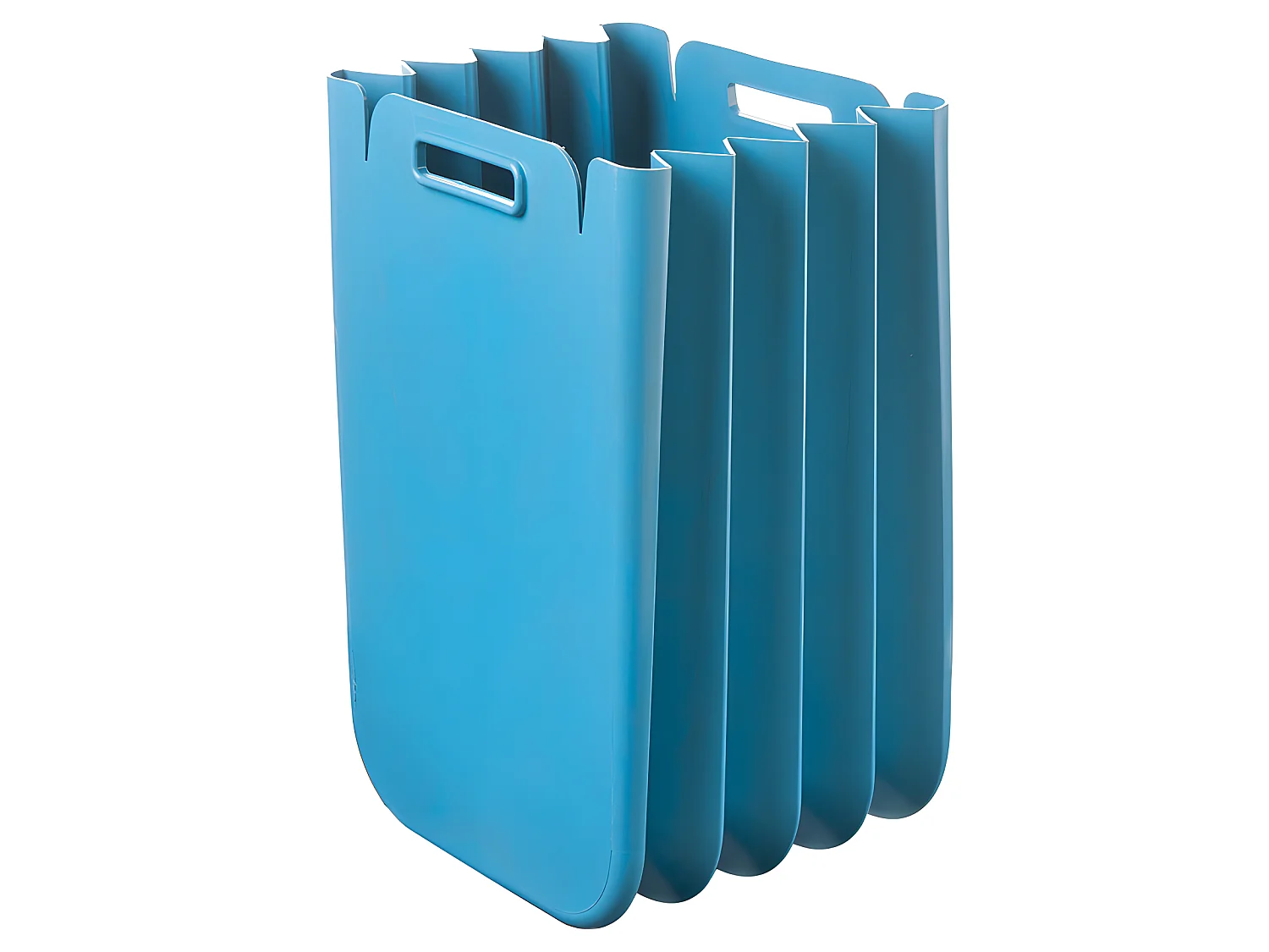 Poubelles pour le tri des déchets bleu poudre brillant