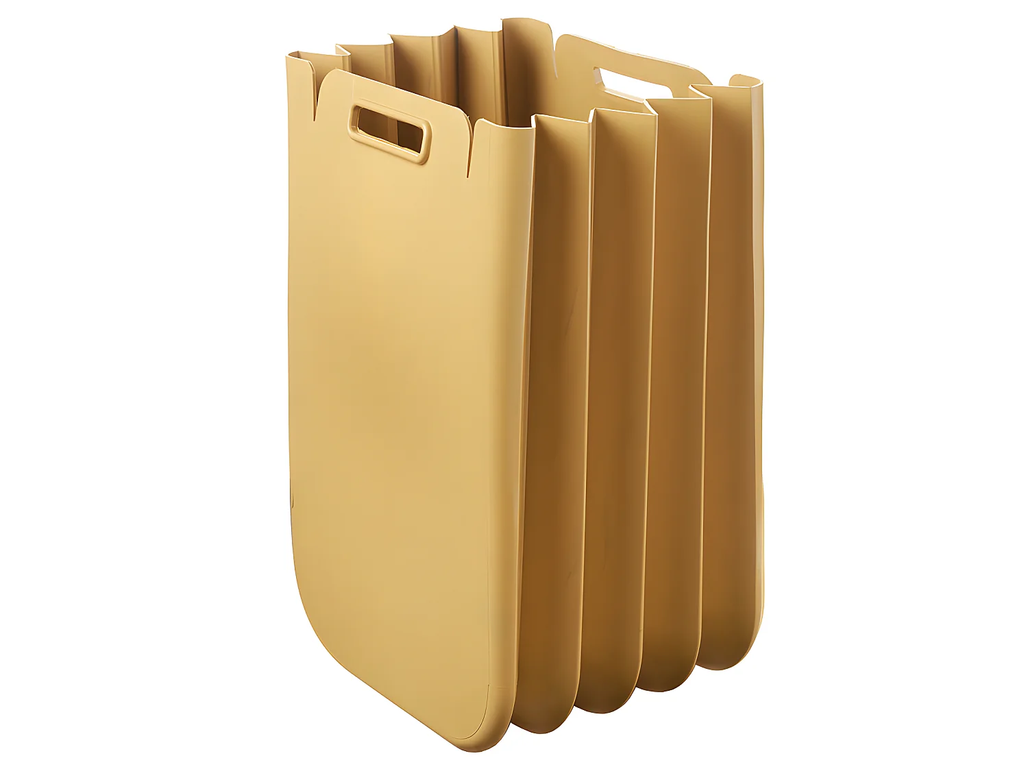 Poubelles pour le tri des déchets jaune moutarde