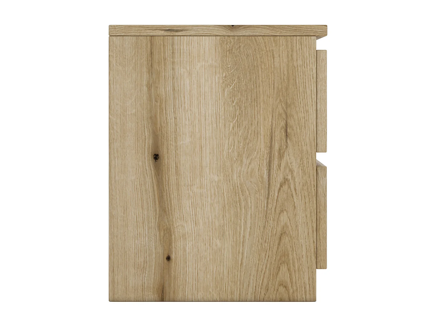 ASTER - Comodino in stile scandinavo - 30x30x40 cm - Comodino con 2 cassetti - Mobili camera da letto