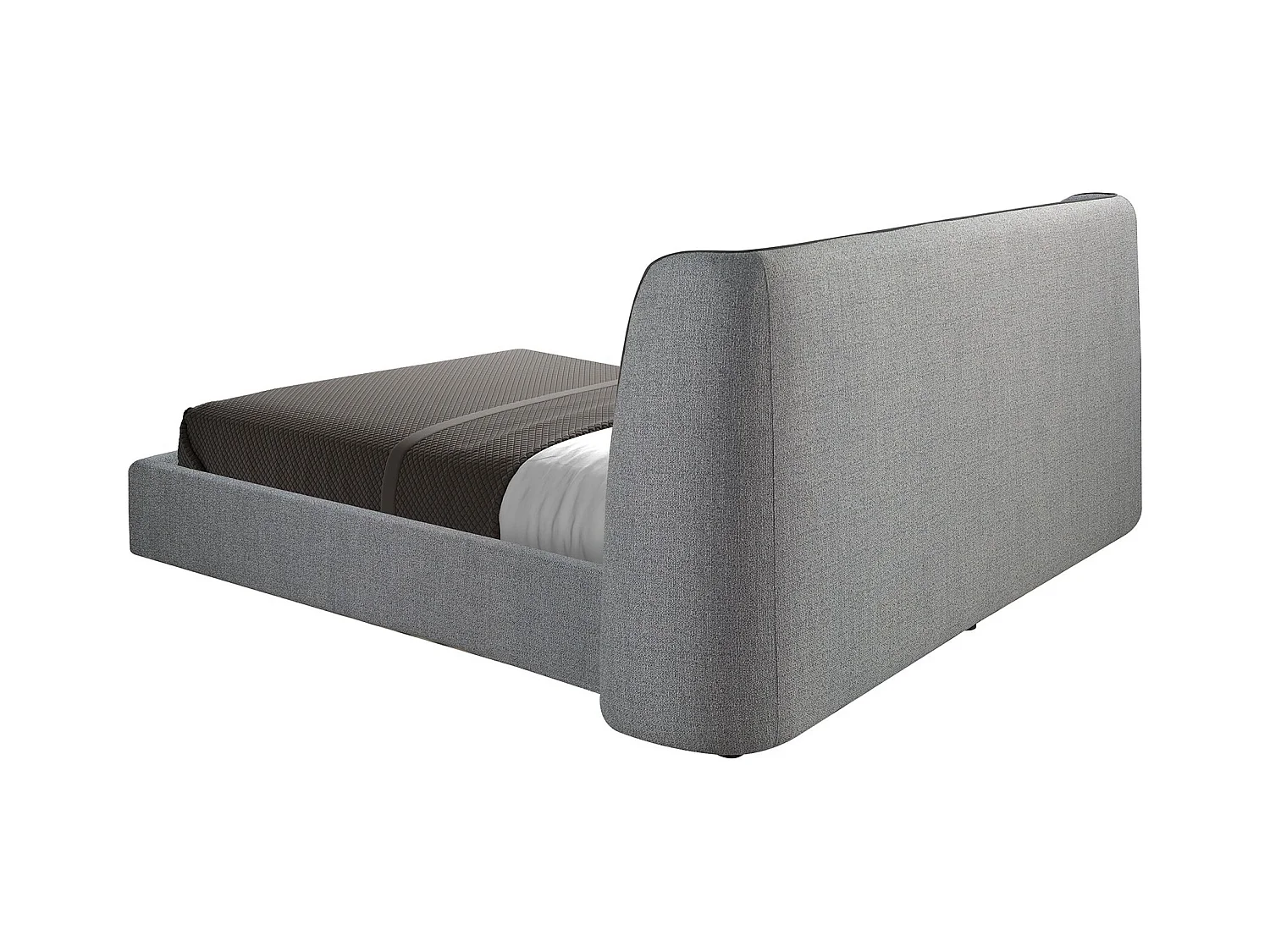 Letto in tessuto ed ecopelle con gambe in acciaio   7123 ANGEL CERDA