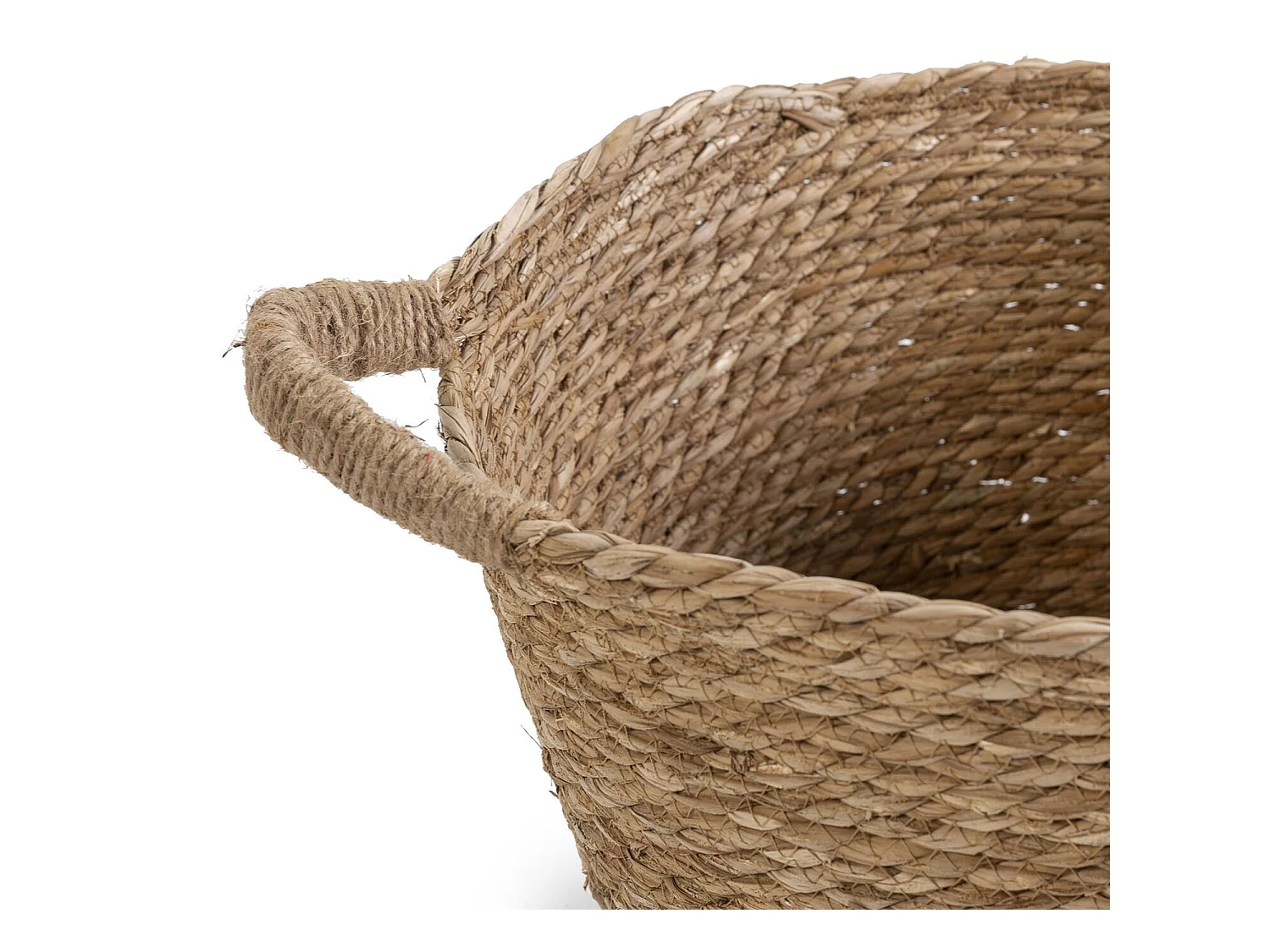 Set van 3 Icia natuurlijke vezelmanden met handvatten