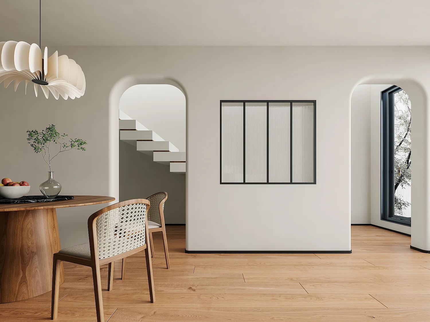 Cristalera atelier de aluminio termolacado y vidrio templado texturizado 120x105 cm - Negro - VIETRA