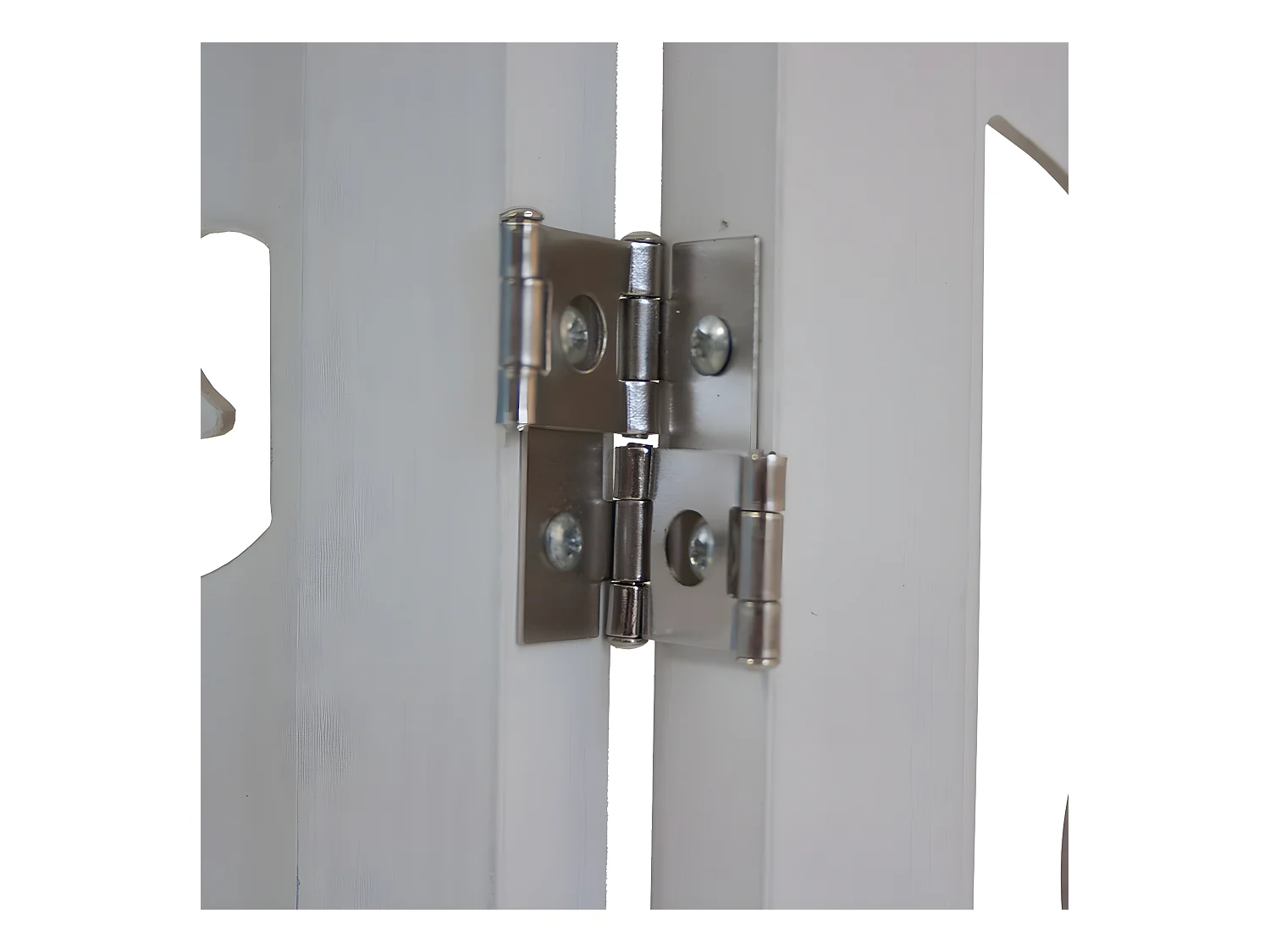 Paravent séparateur de pièce bois blanche 130 x 2.2 x 175 cm PAR06084