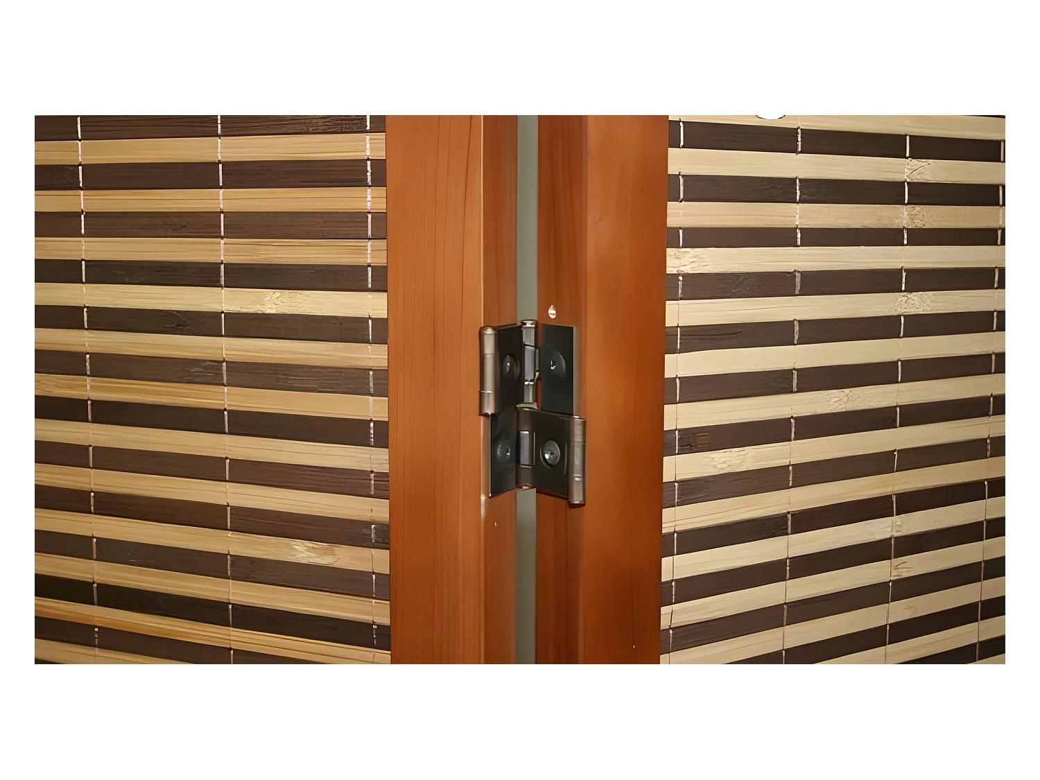 Paravent 5 panneaux marron bois marron 220 x 44 x 175 cm PAR06068