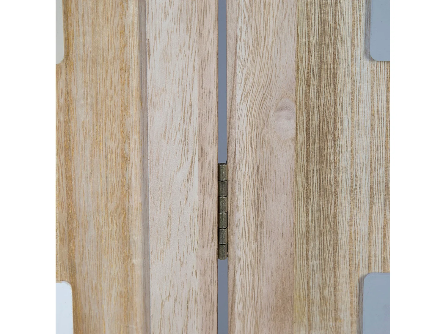 Paravent 3 panneaux en bois marron 120 x 1.7 x 170 cm PAR06086