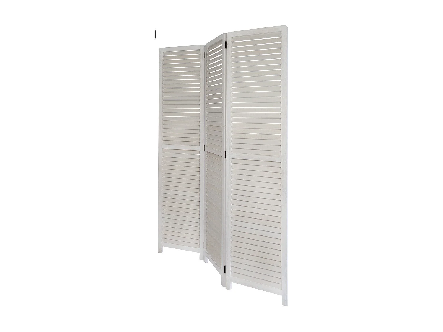 Paravent 3 panneaux blanc bois blanche 120 x 2 x 170 cm PAR06020