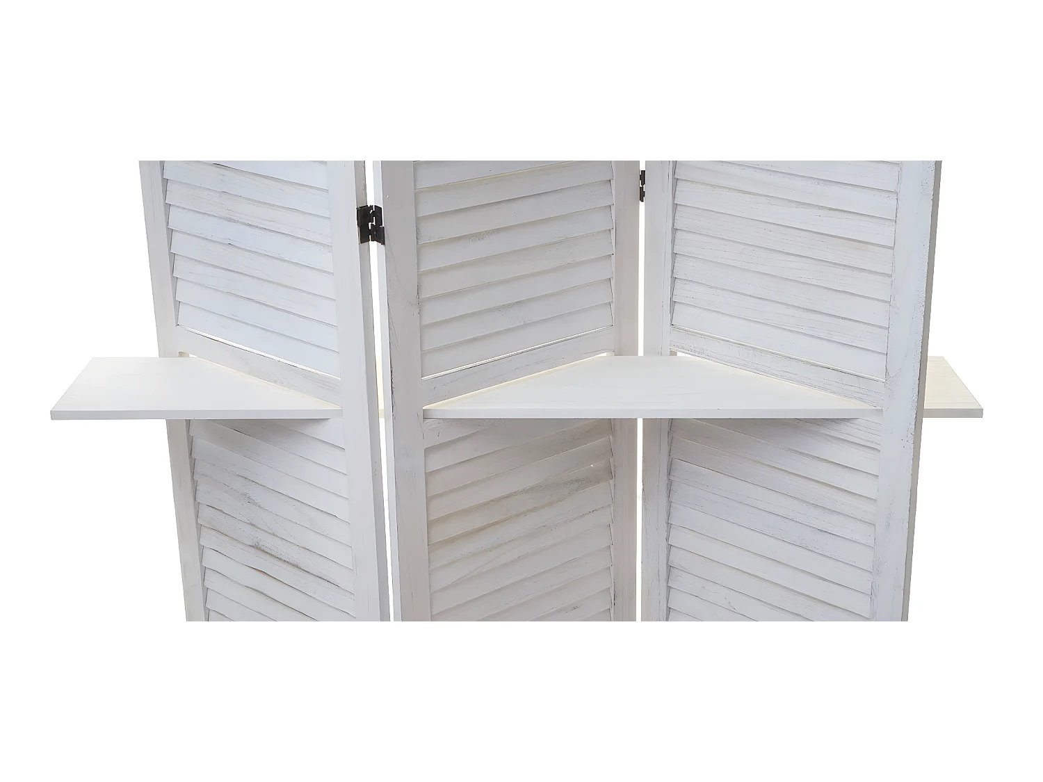 Paravent cloison de séparation bois blanche 125 x 20 x 170 cm 04_0003952