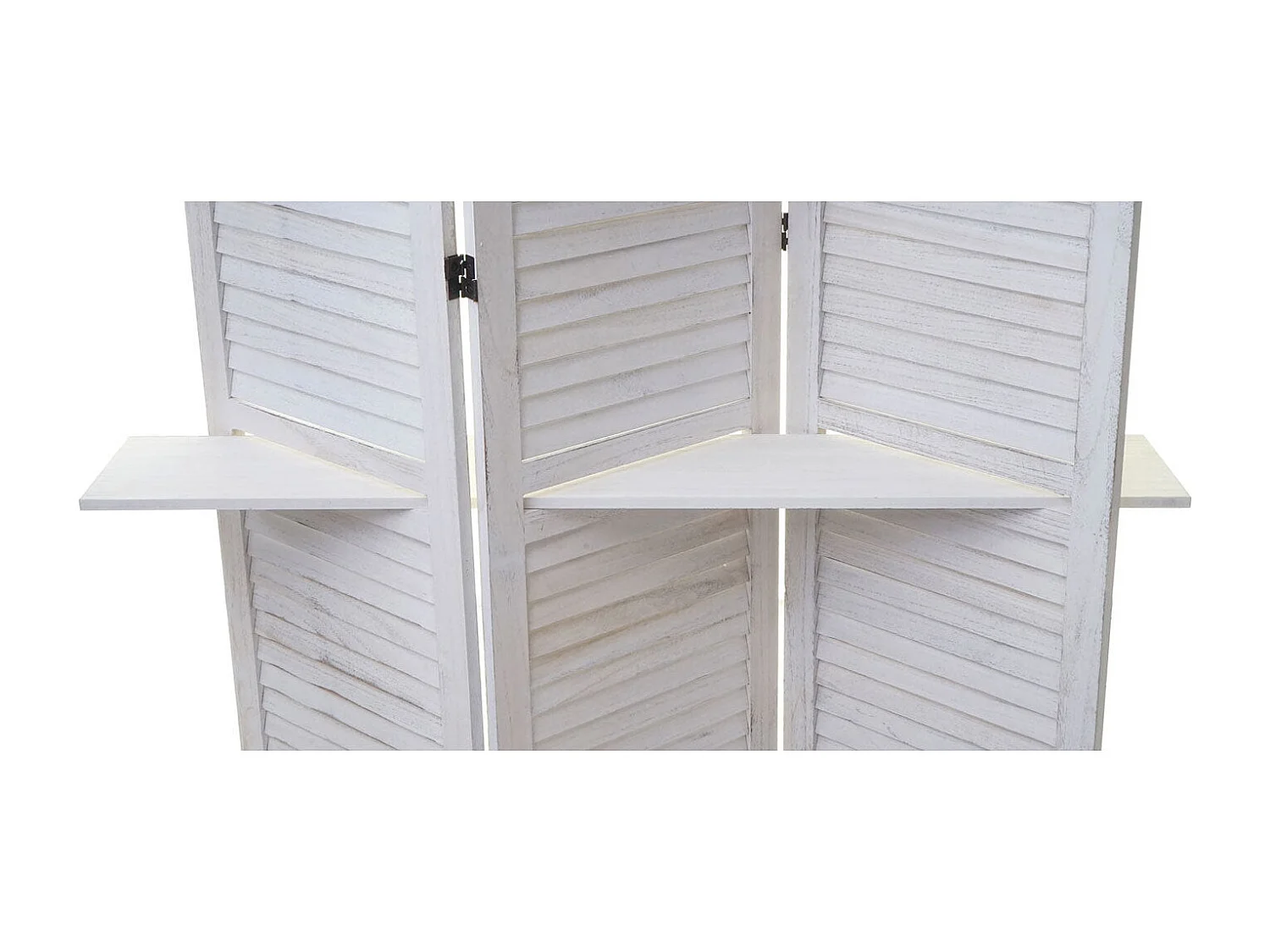 Paravent cloison de séparation bois blanche 125 x 20 x 170 cm 04_0003952