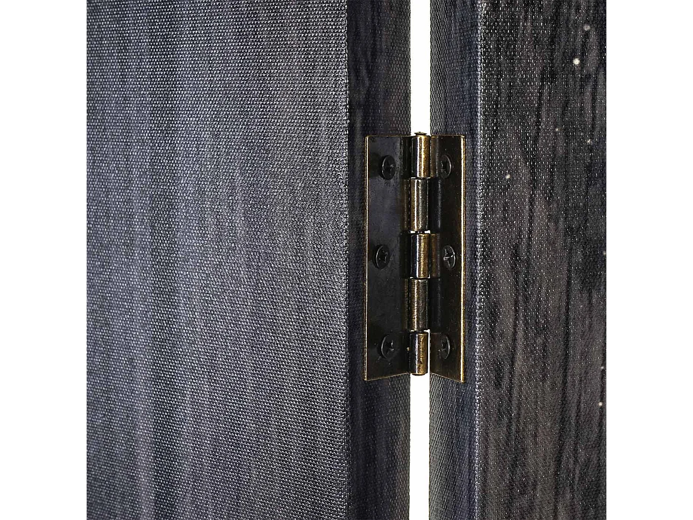 Paravent 4 panneaux style bois marron 160 x 2.5 x 180 cm 04_0004137