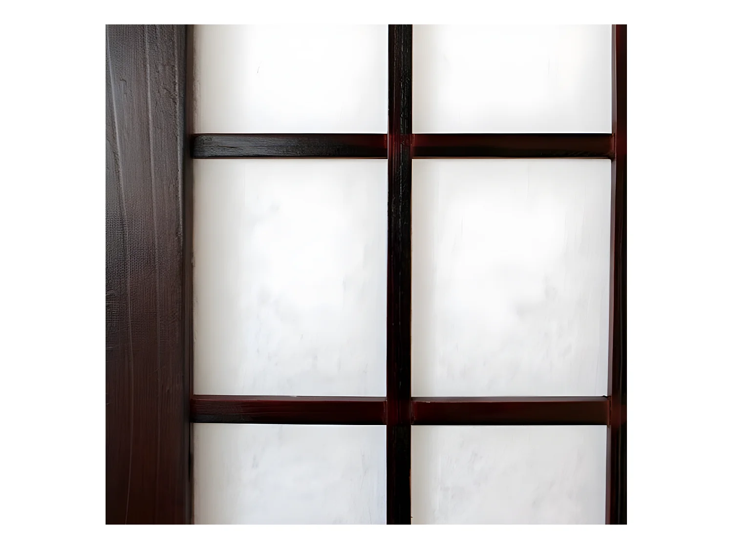 Paravent 4 panneaux marron bois marron 176 x 2.2 x 175 cm PAR06010