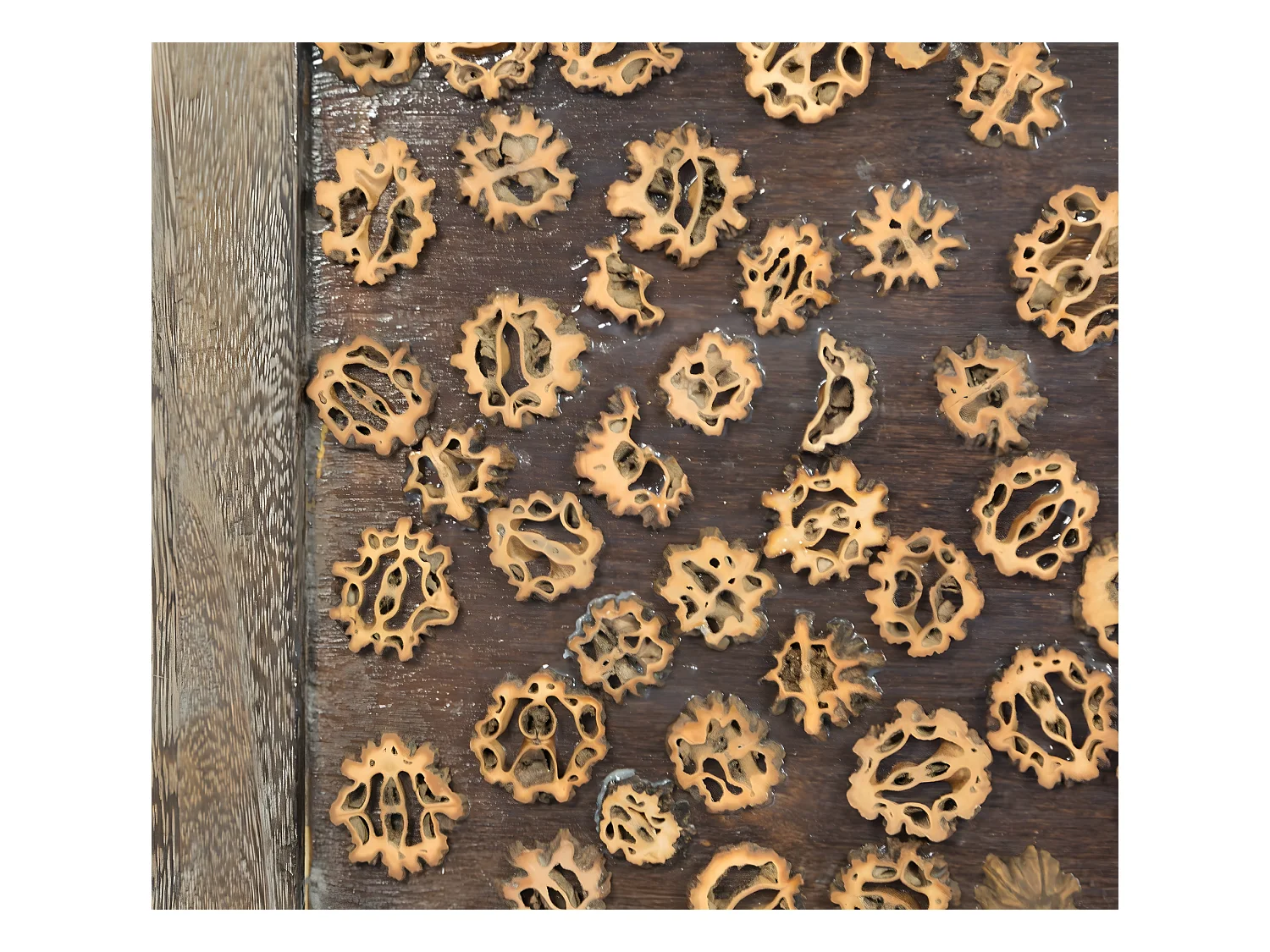 Paravent 4 panneaux marron bois marron 160 x 2 x 170 cm PAR06024