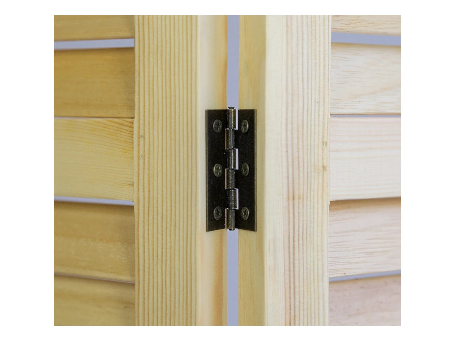 Paravent 3 panneaux en bois marron 120 x 2 x 170 cm PAR06022