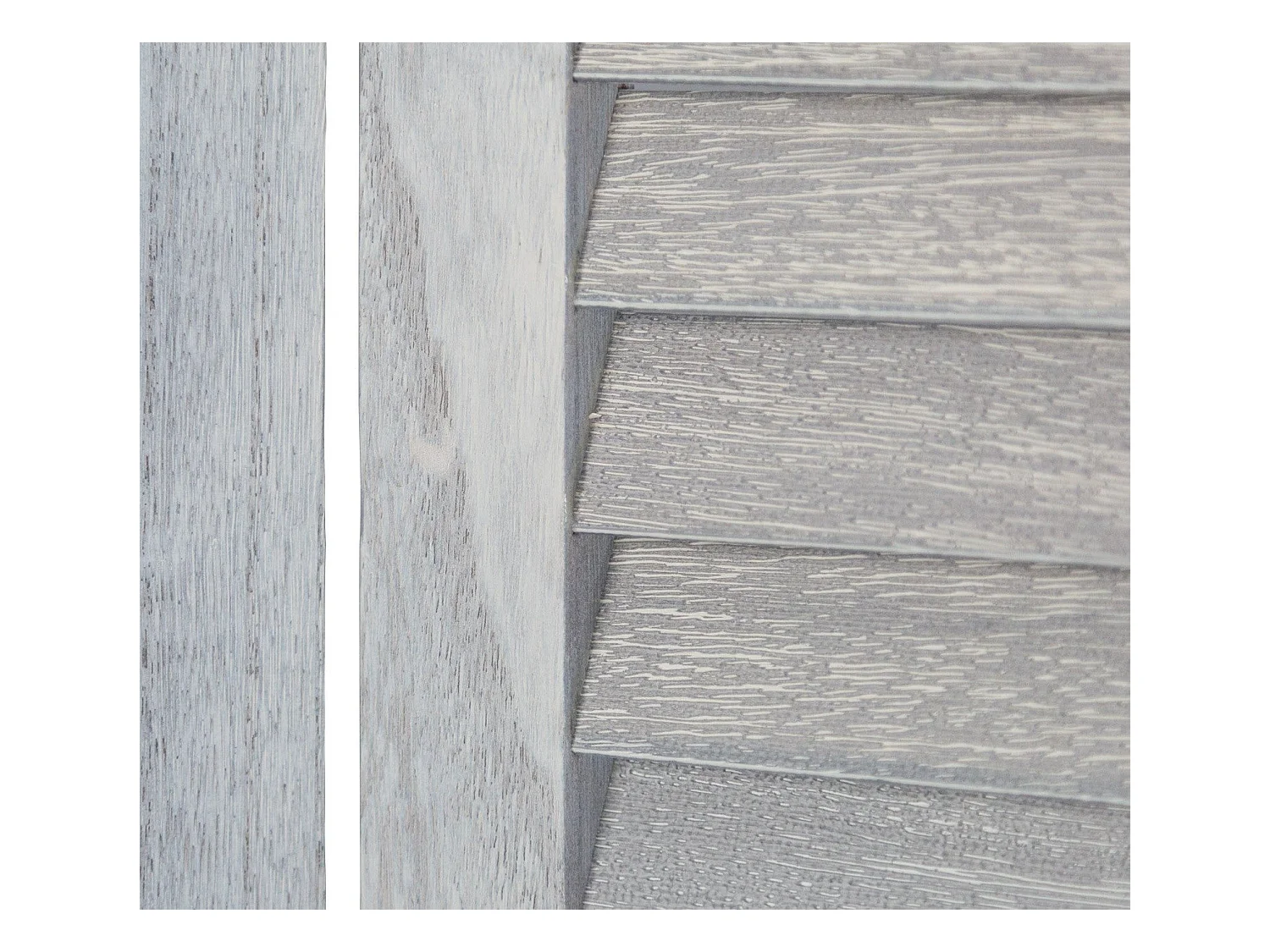 Paravent 3 panneaux gris bois marron 120 x 2 x 170 cm PAR06026